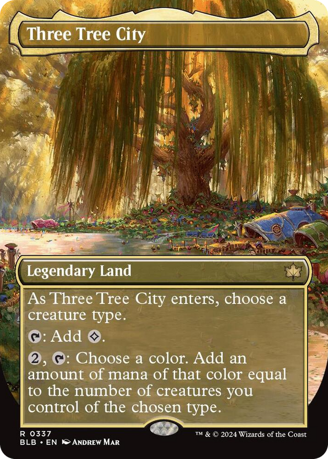 0337 Three Tree City (Borderless) (0337) R Bloomburrow