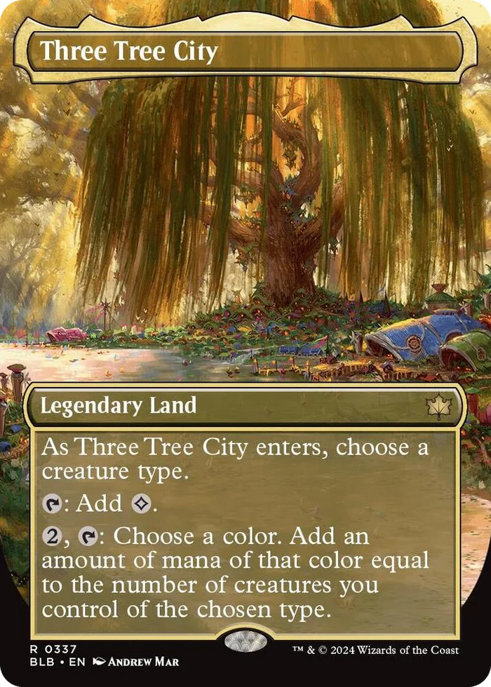 0337 Three Tree City (Borderless) (0337) R Bloomburrow