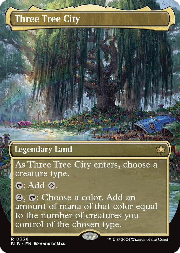 0338 Three Tree City (Borderless) (0338) R Bloomburrow