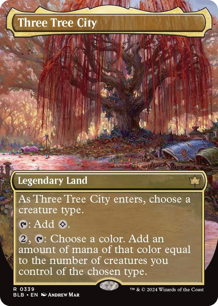 0339 Three Tree City (Borderless) (0339) R Bloomburrow