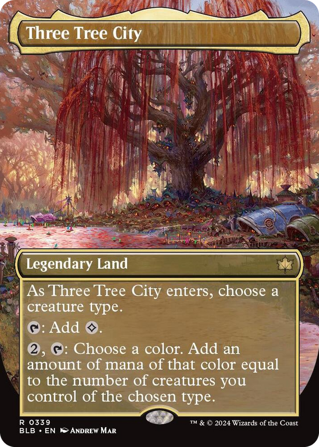 0339 Three Tree City (Borderless) (0339) R Bloomburrow