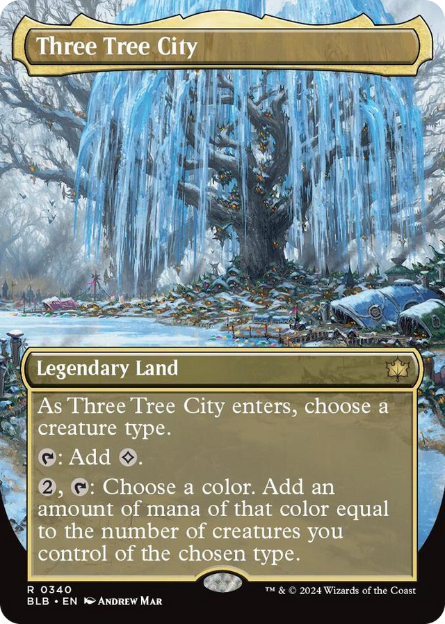 0340 Three Tree City (Borderless) (0340) R Bloomburrow