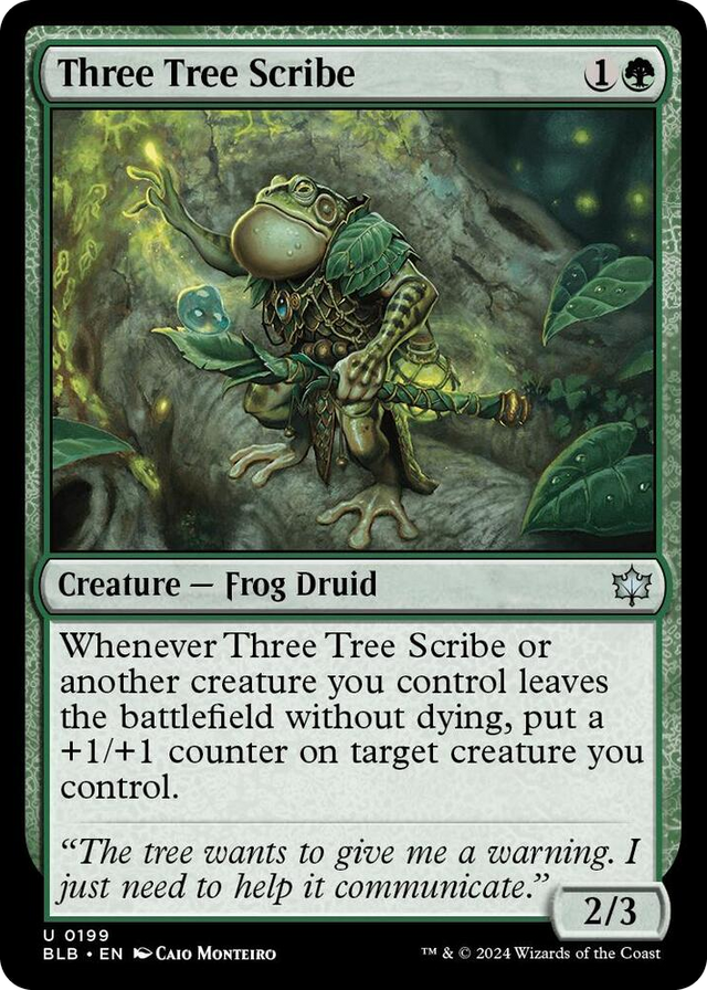 0199 Three Tree Scribe U Bloomburrow