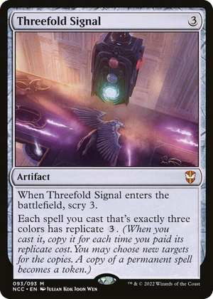 0093 Threefold Signal M Commander: Streets of New Capenna