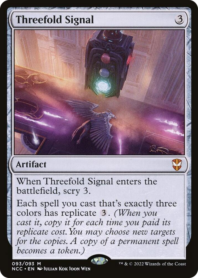 0093 Threefold Signal M Commander: Streets of New Capenna
