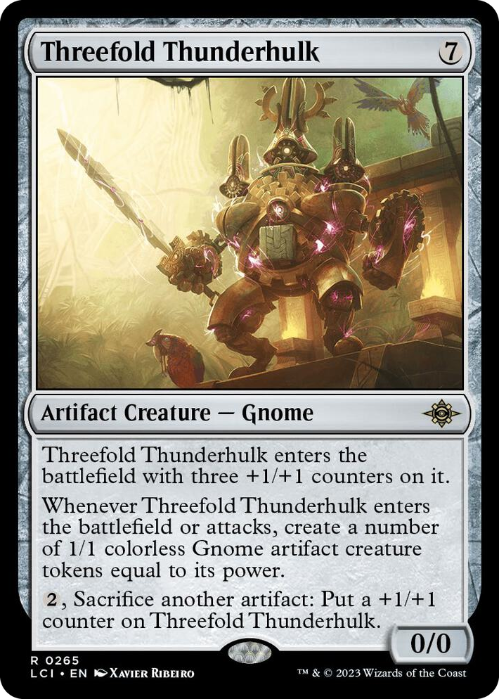 0265 Threefold Thunderhulk R The Lost Caverns of Ixalan