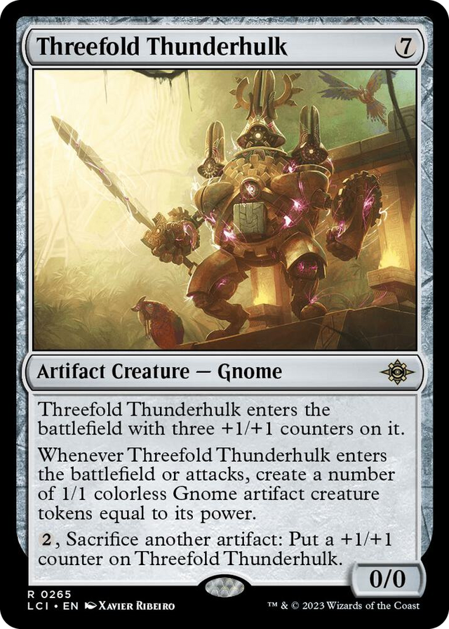 0265 Threefold Thunderhulk R The Lost Caverns of Ixalan