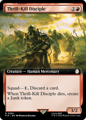 0394 Thrill-Kill Disciple (Extended Art) R Universes Beyond: Fallout