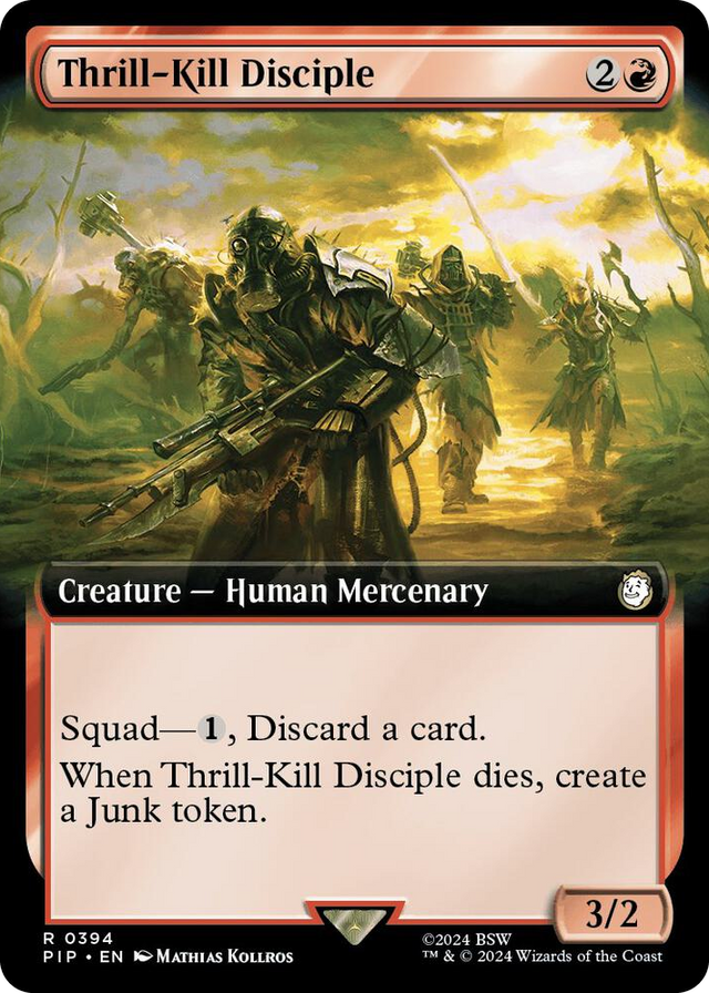 0394 Thrill-Kill Disciple (Extended Art) R Universes Beyond: Fallout