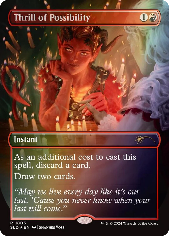 1805 Thrill of Possibility (1805) (Rainbow Foil) R Secret Lair Drop Series