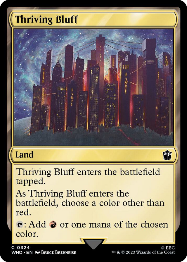 0324 Thriving Bluff C Universes Beyond: Doctor Who