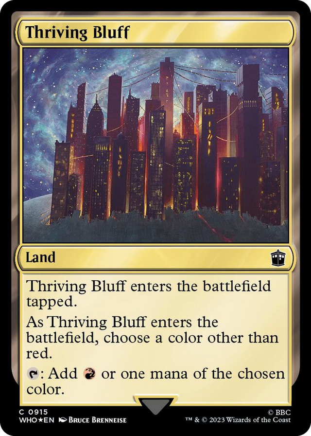 0915 Thriving Bluff (Surge Foil) C Universes Beyond: Doctor Who