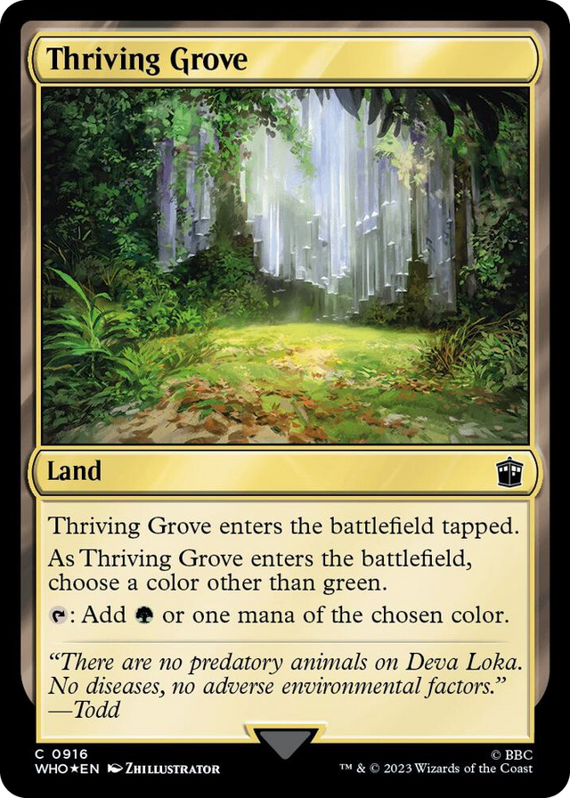 0916 Thriving Grove (Surge Foil) C Universes Beyond: Doctor Who