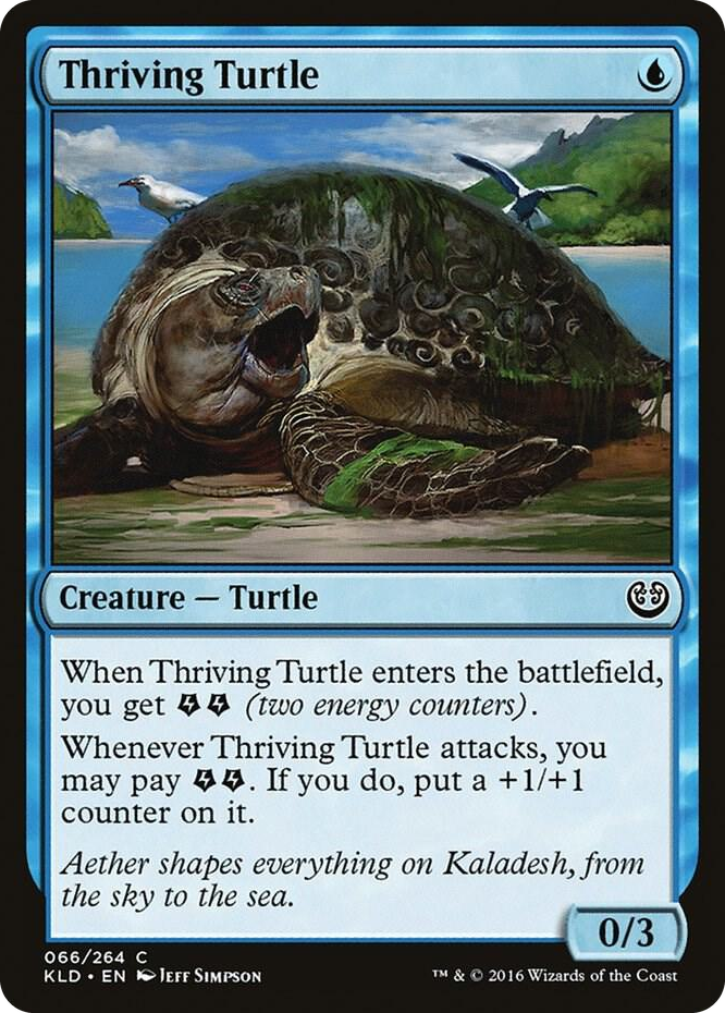 Thriving Turtle #66 C - Kaladesh Pokemon card