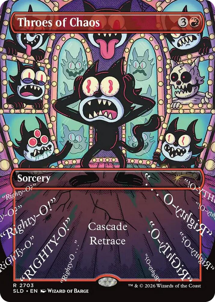 Throes of Chaos #2703 R - Secret Lair Drop Series Pokemon card