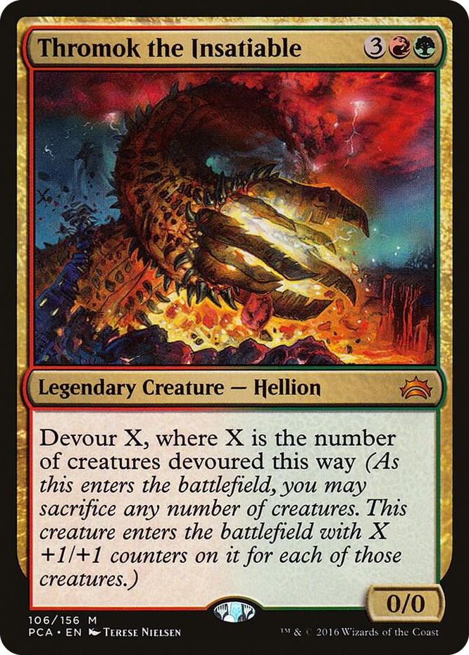 Thromok the Insatiable #106 M - Planechase Anthology Pokemon card