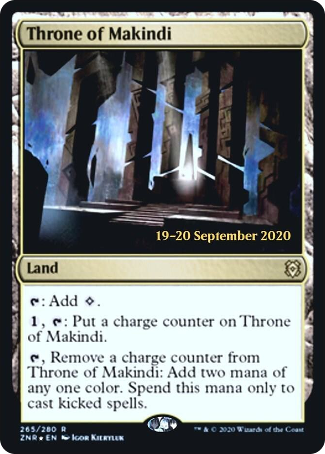 Throne of Makindi #265 R - Prerelease Cards Pokemon card