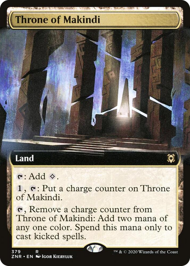 0379 Throne of Makindi (Extended Art) R Zendikar Rising