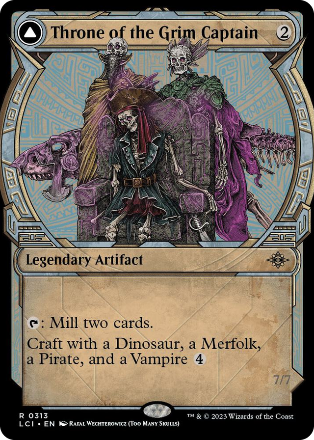 0313 Throne of the Grim Captain (Showcase) R The Lost Caverns of Ixalan