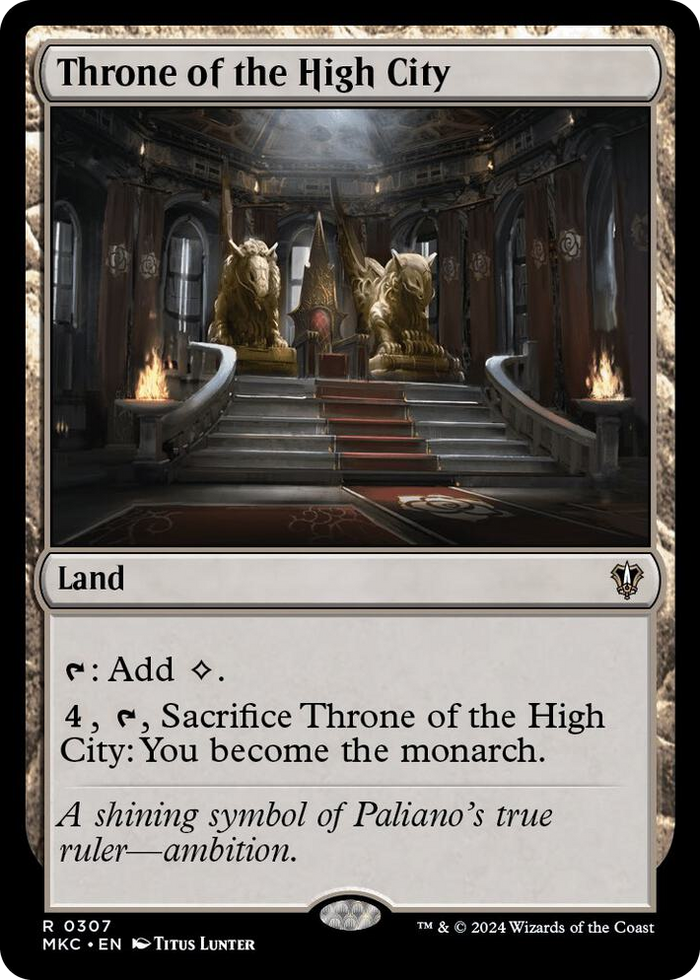 Throne of the High City #307 R - Commander: Murders at Karlov Manor Pokemon card