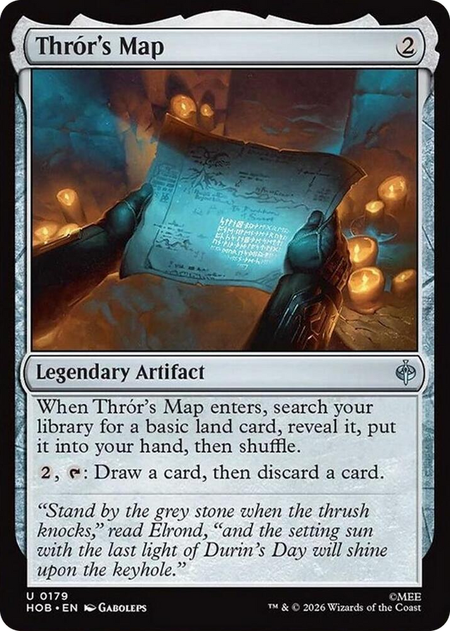 0179 Thror's Map U The Hobbit
