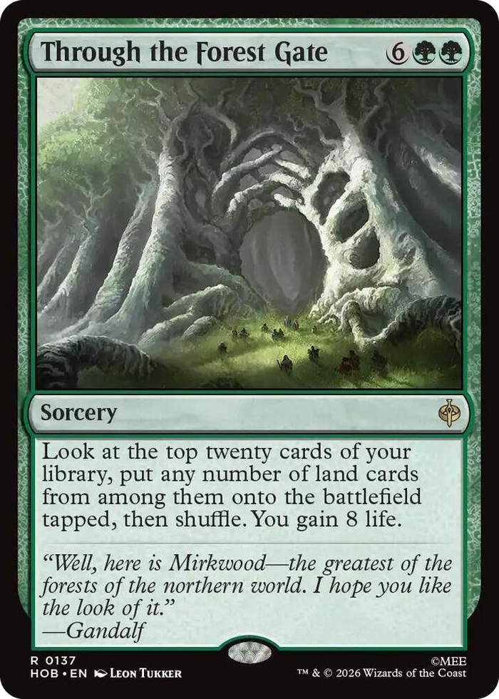 Through the Forest Gate #137 R - The Hobbit Pokemon card