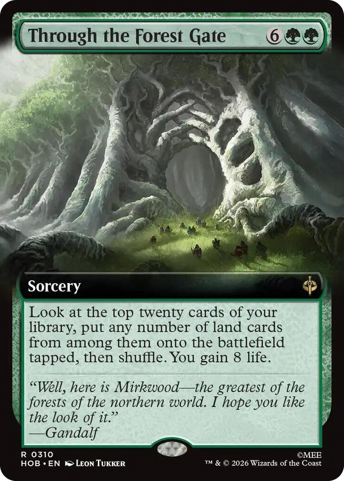Through the Forest Gate (Extended Art) #310 R - The Hobbit Pokemon card