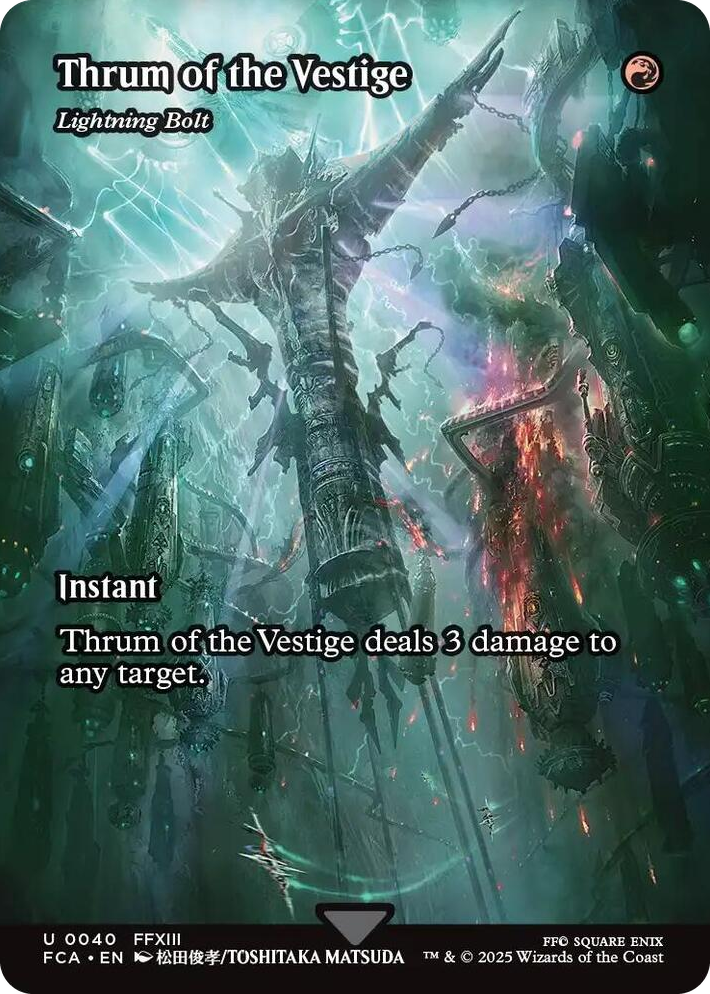 0040 Thrum of the Vestige - Lightning Bolt (Showcase) U FINAL FANTASY: Through the Ages