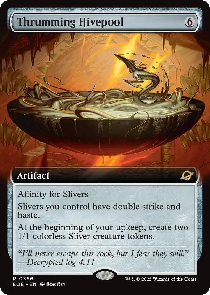 0356 Thrumming Hivepool (Extended Art) R Edge of Eternities