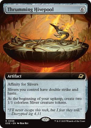 0356 Thrumming Hivepool (Extended Art) R Edge of Eternities
