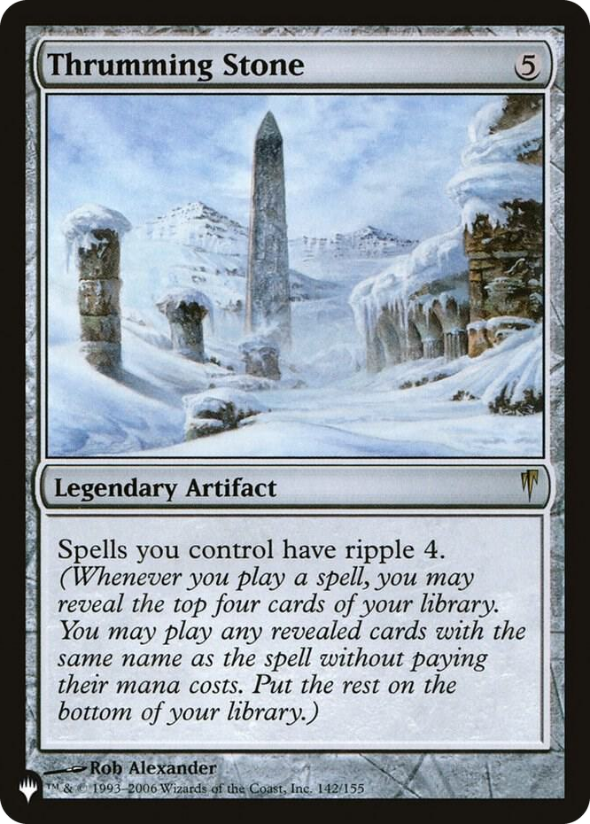 Thrumming Stone #142 R - The List Reprints Pokemon card