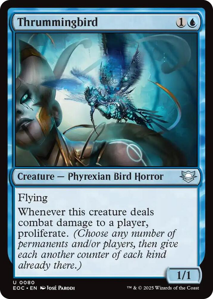 Thrummingbird #80 U - Commander: Edge of Eternities Pokemon card