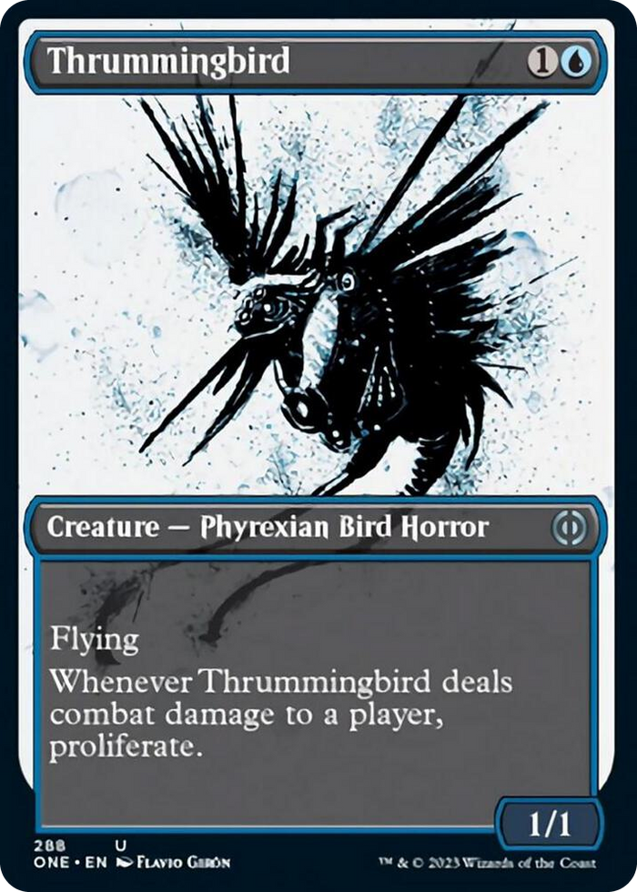 Thrummingbird (Showcase) #288 U - Phyrexia: All Will Be One Pokemon card