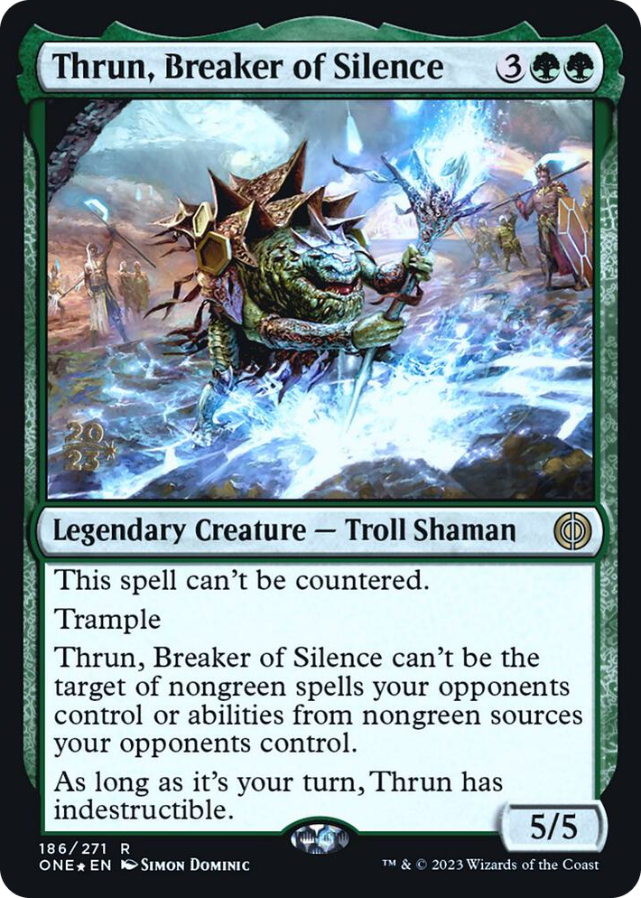 0186 Thrun, Breaker of Silence R Prerelease Cards
