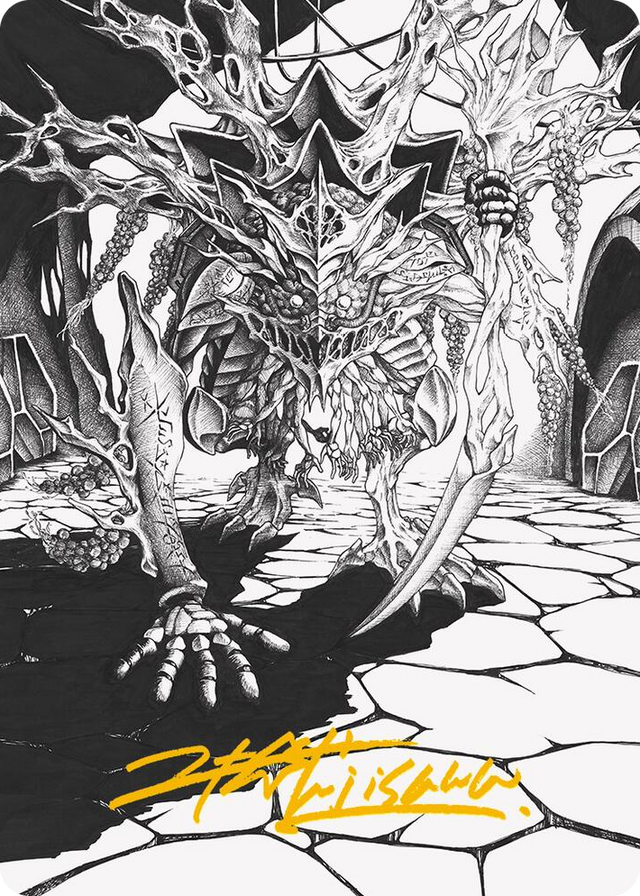0076 Thrun, Breaker of Silence Art Card (Gold-Stamped Signature) S Art Series: Phyrexia: All Will Be One