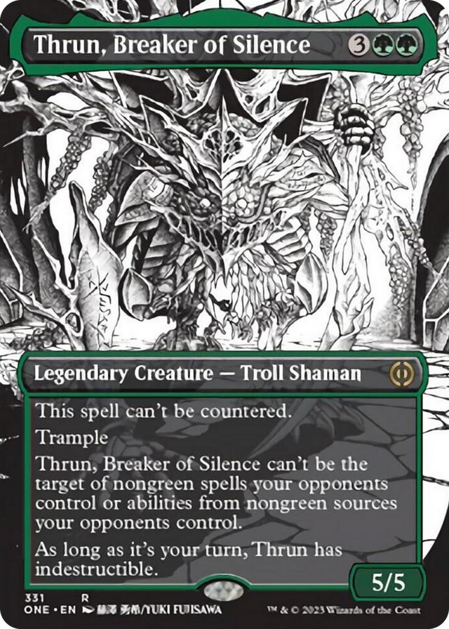 0331 Thrun, Breaker of Silence (Borderless) R Phyrexia: All Will Be One
