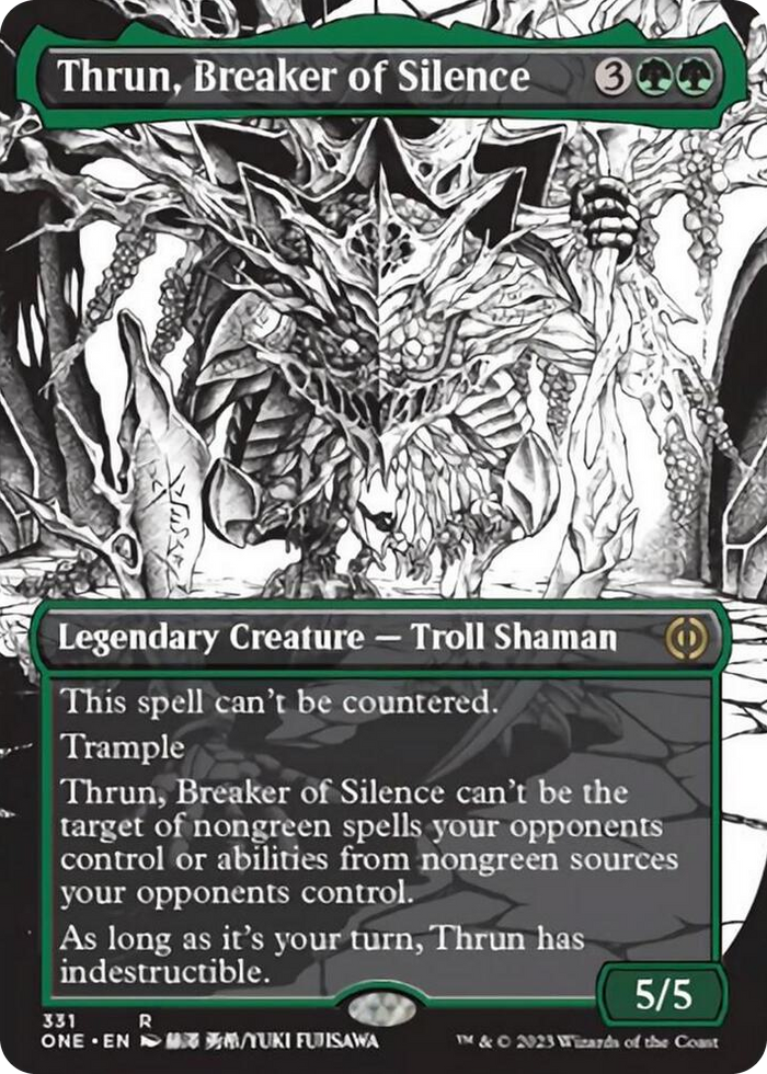 Thrun, Breaker of Silence (Borderless) #331 R - Phyrexia: All Will Be One Pokemon card