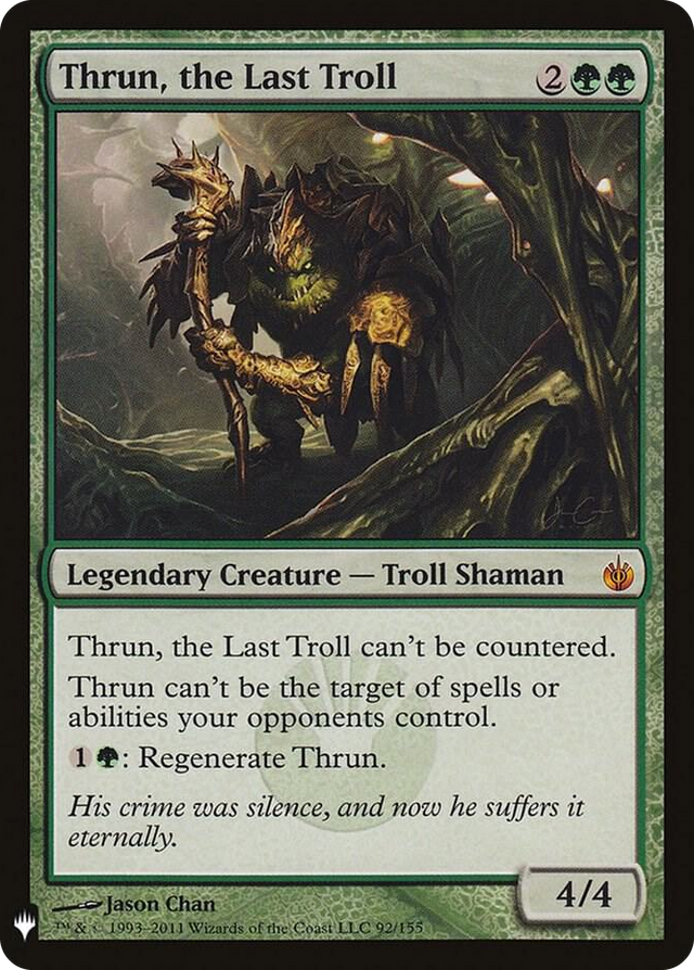 0092 Thrun, the Last Troll M The List Reprints