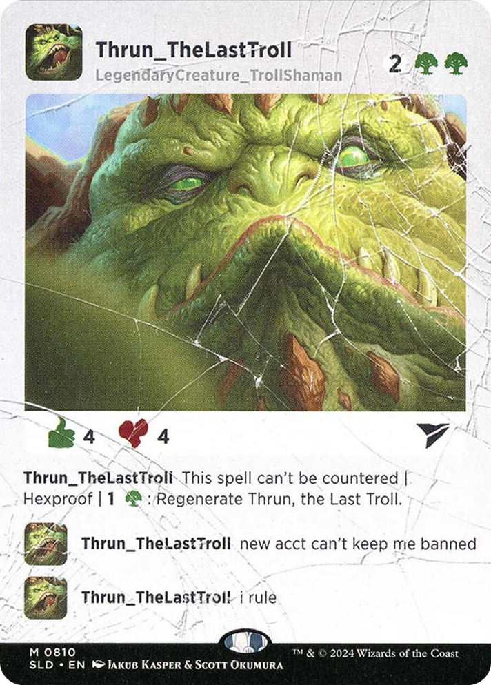 0810 Thrun, the Last Troll M Secret Lair Drop Series