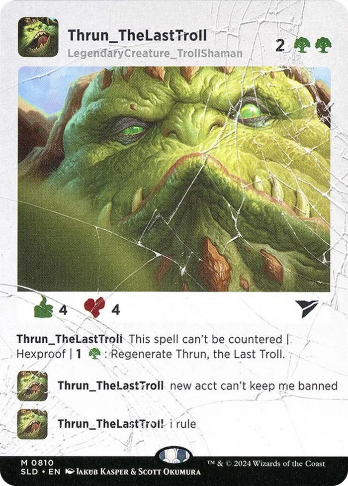 0810 Thrun, the Last Troll M Secret Lair Drop Series