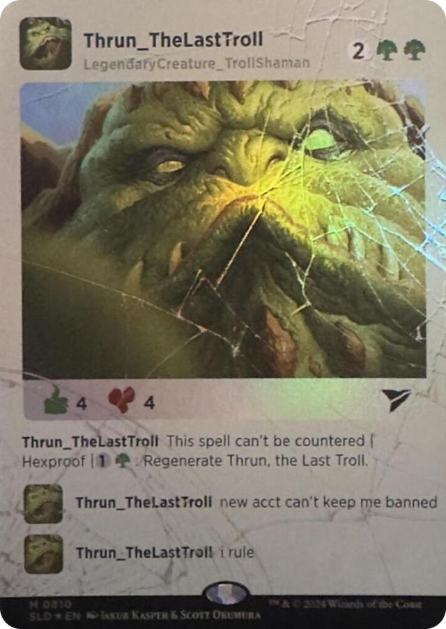 0810 Thrun, the Last Troll (Rainbow Foil) M Secret Lair Drop Series
