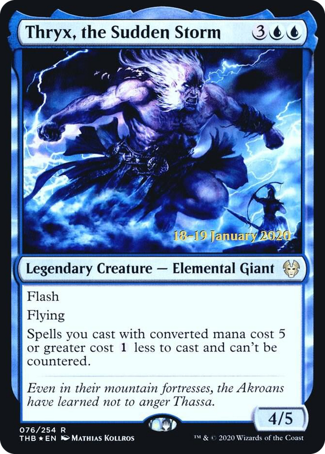 0076 Thryx, the Sudden Storm R Prerelease Cards