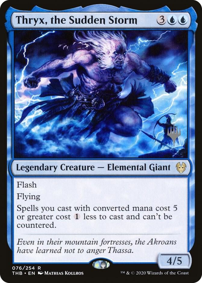 0076 Thryx, the Sudden Storm R Promo Pack: Theros Beyond Death
