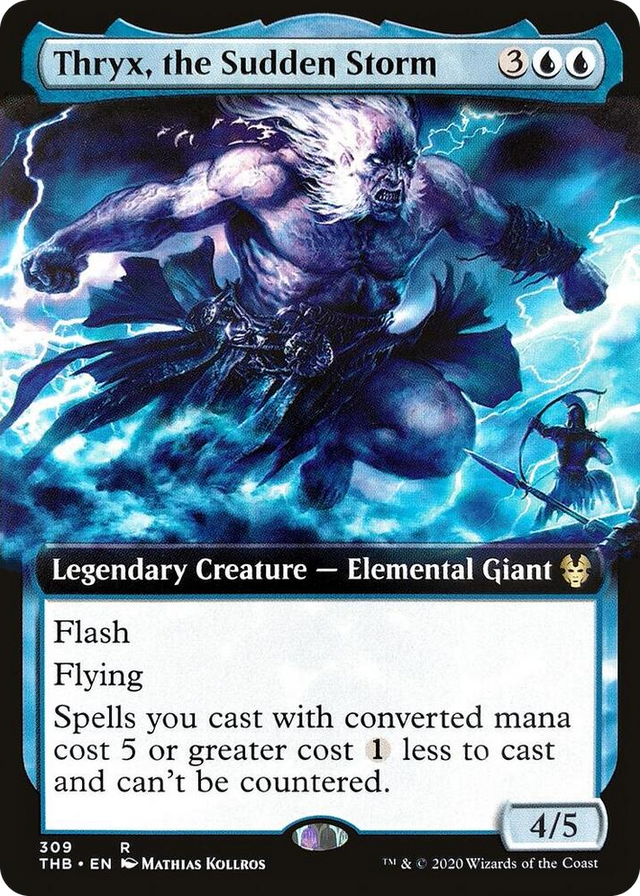 0309 Thryx, the Sudden Storm (Extended Art) R Theros Beyond Death