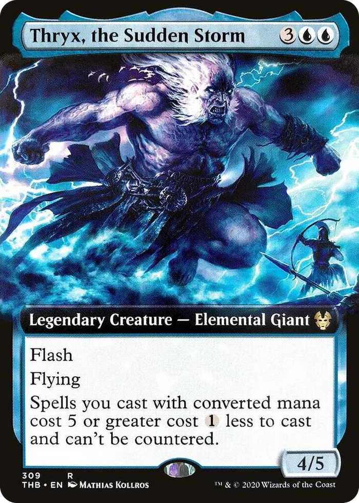 0309 Thryx, the Sudden Storm (Extended Art) R Theros Beyond Death