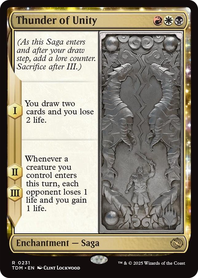 Thunder of Unity #231 R - Promo Pack: Tarkir: Dragonstorm Pokemon card