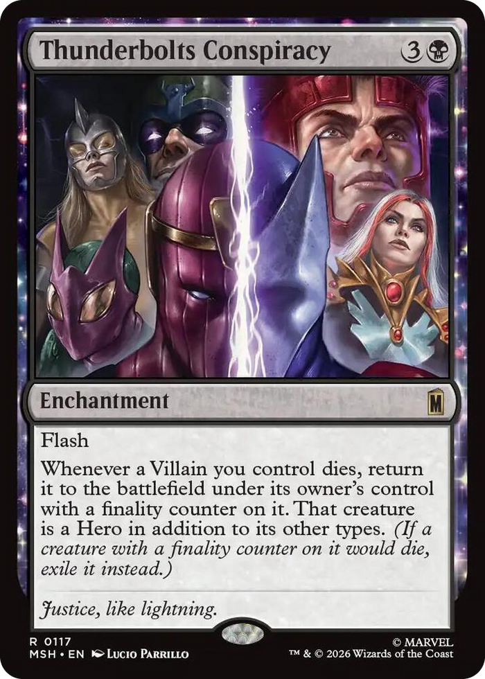 Thunderbolts Conspiracy #117 R - Marvel Super Heroes Pokemon card
