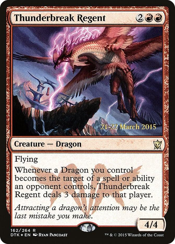 Thunderbreak Regent #162 R - Prerelease Cards Pokemon card