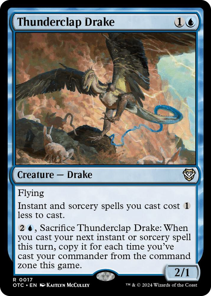 0017 Thunderclap Drake R Commander: Outlaws of Thunder Junction