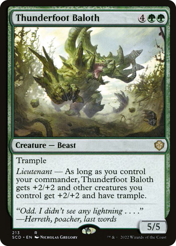 0213 Thunderfoot Baloth R Starter Commander Decks